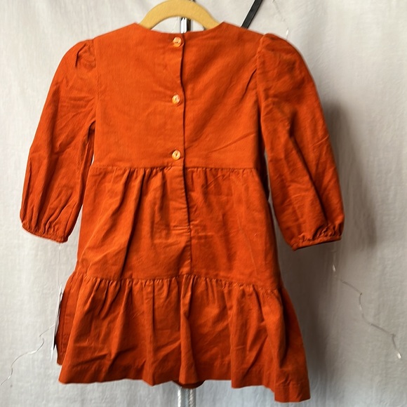 Bonnie baby Bonnie Jean Co. prairie dress corduroy button back elastic cuff - Picture 3 of 9